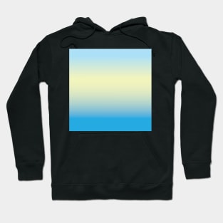 summertime skyblue and yellow Color beach style design Hoodie